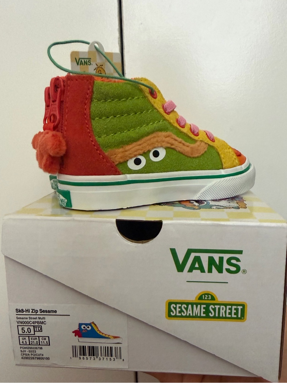 VANS X SESAME STREET TODDLER SK8-HI ZIP - Picture 2 of 6